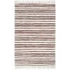 Hommoo Tapis Chindi Tisse A La Main Coton 80x160 Cm Bordeaux Et Blanc HDV02844
