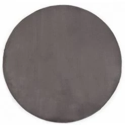 Hommoo Tapis 80 Cm Fausse Fourrure De Lapin Gris Fonce HDV25390