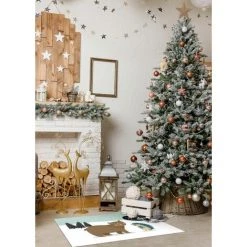 Tapis Décoration En Vinyle Tarkett - Salon Ou Sous Cheminée - 49,5x83 - Motif Animal Ourson Neige -Tapis et paillasson Soldes 25532916 3