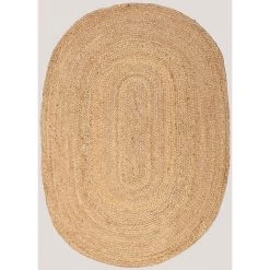 Tapis En Jute Naturel (141x99,5 Cm) Tempo SKLUM Jute - Yute