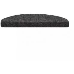 ASUPERMALL Tapis D'escalier Poinçon Aiguillete 15pcs 65x21x4 Cm Gris Fonce -Tapis et paillasson Soldes 25808528 4