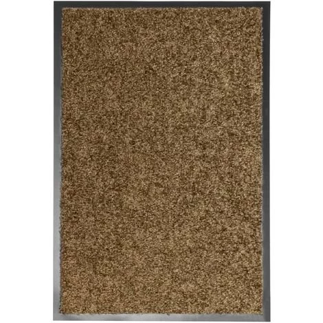 Paillasson Lavable Marron 40x60 Cm VidaXL 1 Paillasson Lavable Marron 40x60 Cm VidaXL
