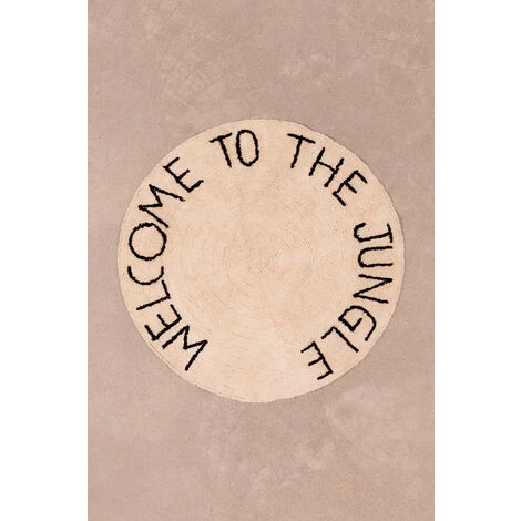 Tapis En Coton (Ø103 Cm) Jungle Kids SKLUM Coton - Beige Lin Ø103 Cm 3 Tapis En Coton (Ø103 Cm) Jungle Kids SKLUM Coton - Beige Lin Ø103 Cm – Image 3