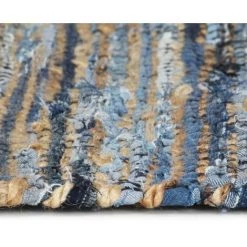 TRUE DEAL Tapis Chindi Tissé à La Main Denim Jute 80 X 160 Cm Multicolore 7 TRUE DEAL Tapis Chindi Tissé à La Main Denim Jute 80 X 160 Cm Multicolore -Tapis et paillasson Soldes 26117379 3