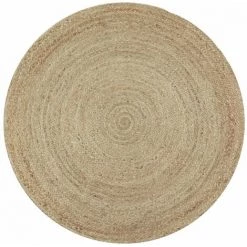 THEDECOFACTORY VEGETAL JUTE - <p>Tapis Tressé En Jute Naturel Diam.120 - Beige