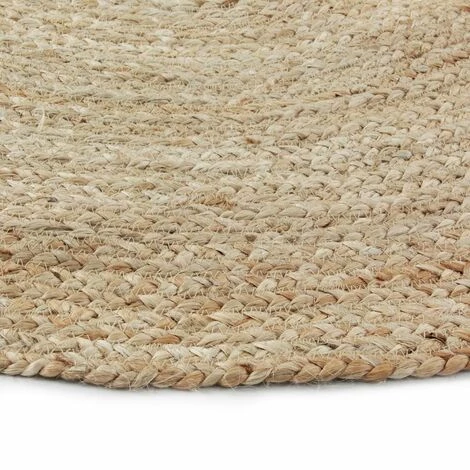 THEDECOFACTORY VEGETAL JUTE - <p>Tapis Tressé En Jute Naturel Diam.120 - Beige 3 THEDECOFACTORY VEGETAL JUTE - <p>Tapis Tressé En Jute Naturel Diam.120 - Beige – Image 3