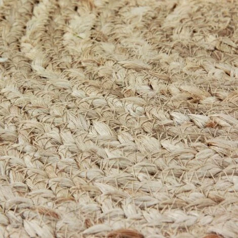 THEDECOFACTORY VEGETAL JUTE - <p>Tapis Tressé En Jute Naturel Diam.120 - Beige 4 THEDECOFACTORY VEGETAL JUTE - <p>Tapis Tressé En Jute Naturel Diam.120 - Beige – Image 4