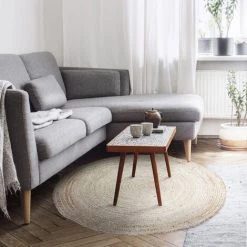 THEDECOFACTORY VEGETAL JUTE - <p>Tapis Tressé En Jute Naturel Diam.120 - Beige 9 THEDECOFACTORY VEGETAL JUTE - <p>Tapis Tressé En Jute Naturel Diam.120 - Beige -Tapis et paillasson Soldes 26298375 5