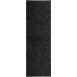 TRUE DEAL Paillasson Lavable Noir 60x180 Cm