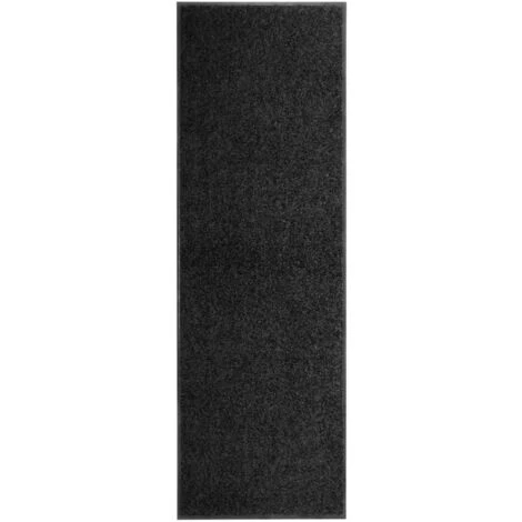 TRUE DEAL Paillasson Lavable Noir 60x180 Cm 1 TRUE DEAL Paillasson Lavable Noir 60x180 Cm
