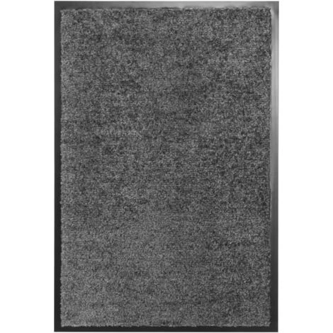 TRUE DEAL Paillasson Lavable Anthracite 40x60 Cm 1 TRUE DEAL Paillasson Lavable Anthracite 40x60 Cm