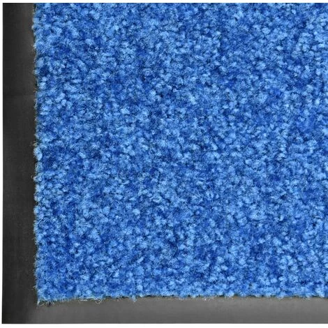 TRUE DEAL Paillasson Lavable Bleu 40x60 Cm 5 TRUE DEAL Paillasson Lavable Bleu 40x60 Cm – Image 5