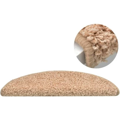 VidaXL Tapis De Marches D'escalier 15 Pcs Doré 65x21x4 Cm - Or 3 VidaXL Tapis De Marches D'escalier 15 Pcs Doré 65x21x4 Cm - Or – Image 3