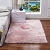 HAPPYSHOPPING Couverture Longue De Chambre A Coucher De Salon De Tapis De Canape De Faux Shearling, Rose 30 * 30cm
