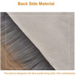 HAPPYSHOPPING Couverture Longue De Chambre A Coucher De Salon De Tapis De Canape De Faux Shearling, Rose 30 * 30cm -Tapis et paillasson Soldes 26585993 3