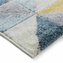 THEDECOFACTORY FJORD - <p>Tapis Aspect Laineux Motif Carrés Bleu Et Jaune 160x230 - Bleu 7 THEDECOFACTORY FJORD - <p>Tapis Aspect Laineux Motif Carrés Bleu Et Jaune 160x230 - Bleu -Tapis et paillasson Soldes 26723367 3