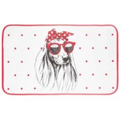 Atmosphera - Tapis En Velours Imprimé 45 X 75 Cm - Chien