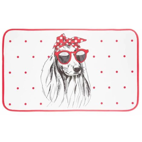 Atmosphera - Tapis En Velours Imprimé 45 X 75 Cm - Chien 1 Atmosphera - Tapis En Velours Imprimé 45 X 75 Cm - Chien