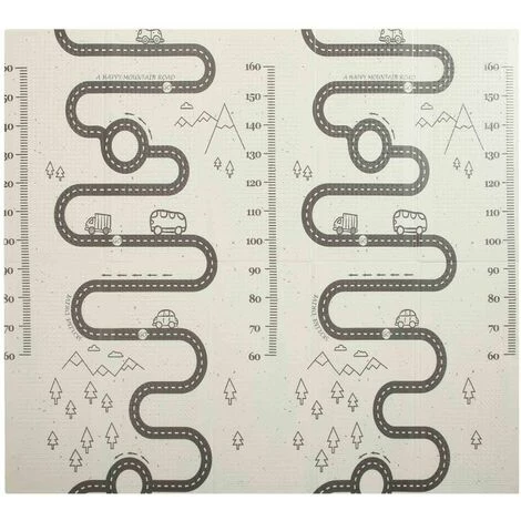 Baby Vivo Tapis De Jeu Pour Enfants Double Face Avec Des Rues 200 X 180 Cm - Alpaga 3 Baby Vivo Tapis De Jeu Pour Enfants Double Face Avec Des Rues 200 X 180 Cm - Alpaga – Image 3