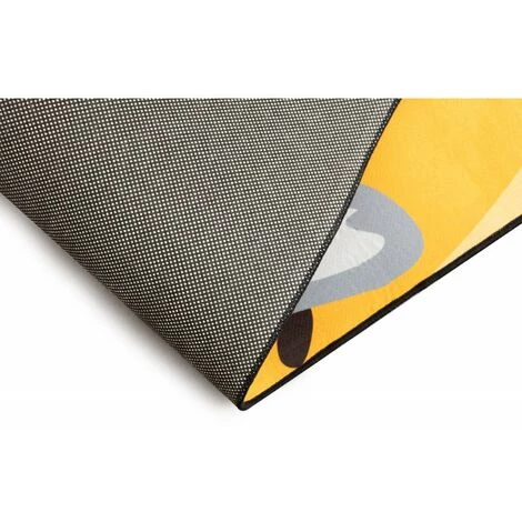 RIDEAUDISCOUNT Tapis 80 X 120 Cm Velours Ras Imprimé Finition Surjet Motif Animaux Multicolore - Multicolore 4 RIDEAUDISCOUNT Tapis 80 X 120 Cm Velours Ras Imprimé Finition Surjet Motif Animaux Multicolore - Multicolore – Image 4
