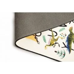 RIDEAUDISCOUNT Tapis 80 X 120 Cm Velours Ras Imprimé Finition Surjet Motif Alphabet Dinosaures Multicolore - Multicolore 8 RIDEAUDISCOUNT Tapis 80 X 120 Cm Velours Ras Imprimé Finition Surjet Motif Alphabet Dinosaures Multicolore - Multicolore -Tapis et paillasson Soldes 26941285 4