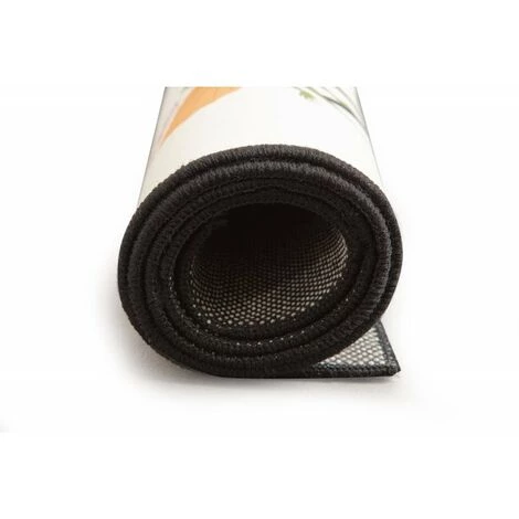 RIDEAUDISCOUNT Tapis 80 X 120 Cm Velours Ras Imprimé Finition Surjet Motif Alphabet Dinosaures Multicolore - Multicolore 5 RIDEAUDISCOUNT Tapis 80 X 120 Cm Velours Ras Imprimé Finition Surjet Motif Alphabet Dinosaures Multicolore - Multicolore – Image 5