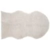 HOMEMAISON Tapis Effet Peau De Mouton Ivoire 90 X 150cm - Ivoire