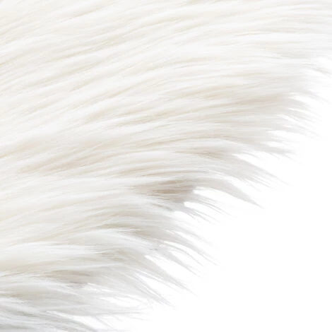 HOMEMAISON Tapis Effet Peau De Mouton Ivoire 90 X 150cm - Ivoire 2 HOMEMAISON Tapis Effet Peau De Mouton Ivoire 90 X 150cm - Ivoire – Image 2