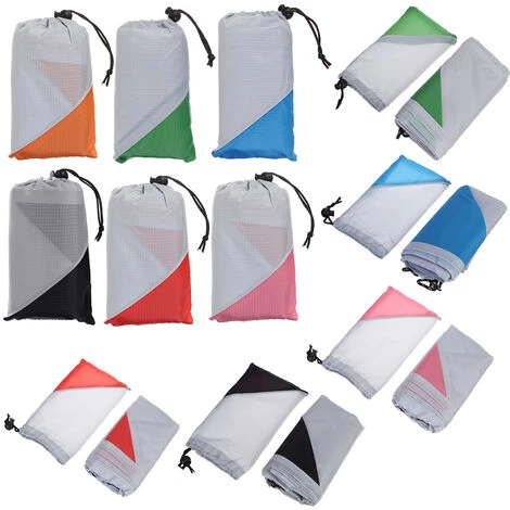 MANTA Couverture De Plage Extérieure Tapis En Nylon Portable Résistant Au Sable Imperméable (noir, 1,4x2m) 4 MANTA Couverture De Plage Extérieure Tapis En Nylon Portable Résistant Au Sable Imperméable (noir, 1,4x2m) – Image 4