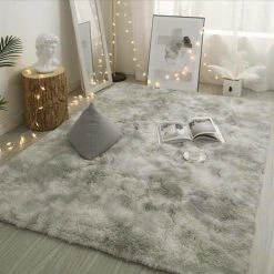 MANTA 50 X 160cm Tapis De Sol Moelleuxantidérapant Shaggy Soft Salle à Manger Gris Clair