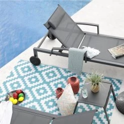 Tapis D'extérieur/intérieur Réversible 180x90cm - Kenya90cm - Red Deco - Blanc/bleu 9 Tapis D'extérieur/intérieur Réversible 180x90cm - Kenya90cm - Red Deco - Blanc/bleu -Tapis et paillasson Soldes 27200890 5