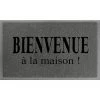 DOUCEUR D'INTÉRIEUR Tapis D'entree Rectangle 45 X 75 Cm Pvc Maison Gris/Noir - Gris/noir