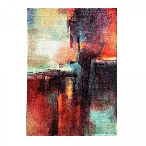 UNAMOURDETAPIS Tapis Salon 60x110 Cm Rectangulaire TABOR Multicolore Entrée Adapté Au Chauffage Par Le Sol - Multicolore 2 UNAMOURDETAPIS Tapis Salon 60x110 Cm Rectangulaire TABOR Multicolore Entrée Adapté Au Chauffage Par Le Sol - Multicolore – Image 2