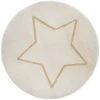 ATMOSPHERA, CRÉATEUR D'INTÉRIEUR Tapis Rond étoile Lurex Blanc 80 Cm - Blanc