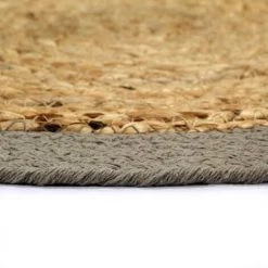 TRUE DEAL Napperons 4 Pcs Naturel Et Gris 38 Cm Jute Et Coton -Tapis et paillasson Soldes 27948468 3