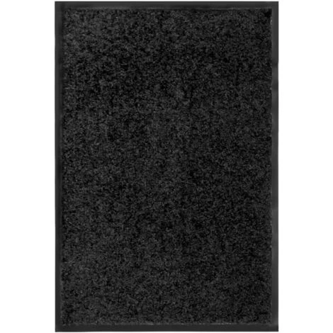 ASUPERMALL Paillasson Lavable Noir 40x60 Cm 5 ASUPERMALL Paillasson Lavable Noir 40x60 Cm – Image 5