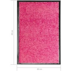 ASUPERMALL Paillasson Lavable Rose 40x60 Cm -Tapis et paillasson Soldes 27972258 3