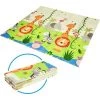 COSTWAY Tapis De Jeu Pour Bébé Pliable 200x180x1,4CM Avec Image Licorne Et Poney En Mousse XPE Non Toxique Antidérapant Double Face