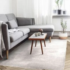 THEDECOFACTORY COCOON - <p>Tapis à Poils Longs Extra-doux écru 60x90 - Blanc -Tapis et paillasson Soldes 28255979 4