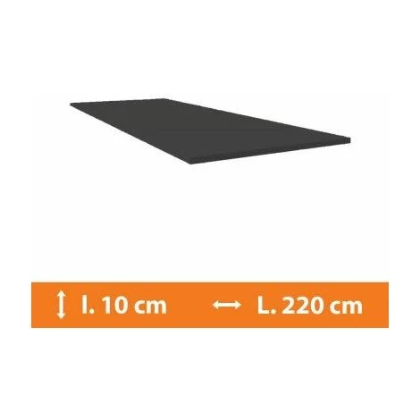 DIRECT FENÊTRES Plat PVC Gris - L.220 X L.10cm - Gris 1 DIRECT FENÊTRES Plat PVC Gris - L.220 X L.10cm - Gris