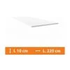DIRECT FENÊTRES Plat PVC Blanc - L.220 X L.10cm - Blanc
