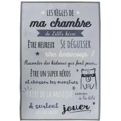 Tapis Réglés De La Chambre Gris 60x90 Home Deco Kids
