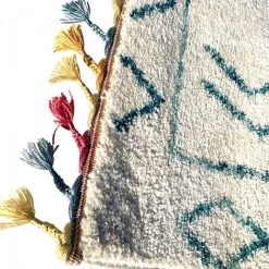 JADOREL Tapis Berbère Style 60x110 Cm Rectangulaire MADIDA Bleu Entrée Adapté Au Chauffage Par Le Sol - Bleu 9 JADOREL Tapis Berbère Style 60x110 Cm Rectangulaire MADIDA Bleu Entrée Adapté Au Chauffage Par Le Sol - Bleu -Tapis et paillasson Soldes 28720009 5