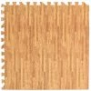 HAPPYSHOPPING Tapis De Sol En Mousse De Grain De Bois, Tapis De Sol D'epissage De Menage Haut De Gamme, Grand Tapis De Rampe Pour Enfants Sans Odeur 60x60cm, Bois Clair - Bois Clair