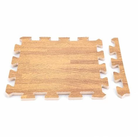 HAPPYSHOPPING Tapis De Sol En Mousse De Grain De Bois, Tapis De Sol D'epissage De Menage Haut De Gamme, Grand Tapis De Rampe Pour Enfants Sans Odeur 60x60cm, Bois Clair - Bois Clair 2 HAPPYSHOPPING Tapis De Sol En Mousse De Grain De Bois, Tapis De Sol D'epissage De Menage Haut De Gamme, Grand Tapis De Rampe Pour Enfants Sans Odeur 60x60cm, Bois Clair - Bois Clair – Image 2