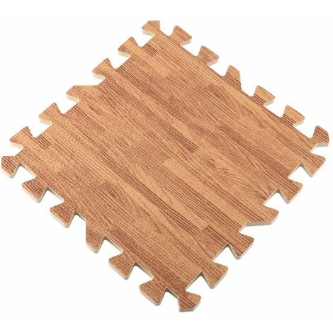 HAPPYSHOPPING Tapis De Sol En Mousse De Grain De Bois, Tapis De Sol D'epissage De Menage Haut De Gamme, Grand Tapis De Rampe Pour Enfants Sans Odeur 60x60cm, Bois Clair - Bois Clair 5 HAPPYSHOPPING Tapis De Sol En Mousse De Grain De Bois, Tapis De Sol D'epissage De Menage Haut De Gamme, Grand Tapis De Rampe Pour Enfants Sans Odeur 60x60cm, Bois Clair - Bois Clair – Image 5