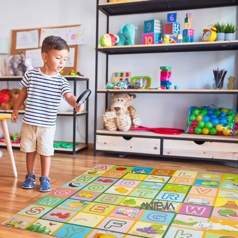 ANTEVIA MATÉRIAUX ANTEVIA – Tapis De Sol En Mousse Sans BPA | Dalle Clipsable Protection Jeux Sport Enfant Bébé Gym Souple (Modèle Alphabet Fruit) - Alphabet Fruit 1 ANTEVIA MATÉRIAUX ANTEVIA – Tapis De Sol En Mousse Sans BPA | Dalle Clipsable Protection Jeux Sport Enfant Bébé Gym Souple (Modèle Alphabet Fruit) - Alphabet Fruit