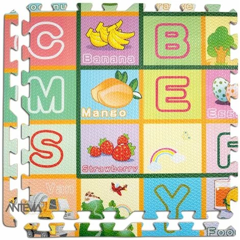 ANTEVIA MATÉRIAUX ANTEVIA – Tapis De Sol En Mousse Sans BPA | Dalle Clipsable Protection Jeux Sport Enfant Bébé Gym Souple (Modèle Alphabet Fruit) - Alphabet Fruit 3 ANTEVIA MATÉRIAUX ANTEVIA – Tapis De Sol En Mousse Sans BPA | Dalle Clipsable Protection Jeux Sport Enfant Bébé Gym Souple (Modèle Alphabet Fruit) - Alphabet Fruit – Image 3