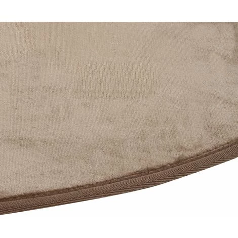 ATMOSPHERA Tapis Rond Velours - Diam. 90 Cm - Diam. 90 X 1 - Taupe 2 ATMOSPHERA Tapis Rond Velours - Diam. 90 Cm - Diam. 90 X 1 - Taupe – Image 2