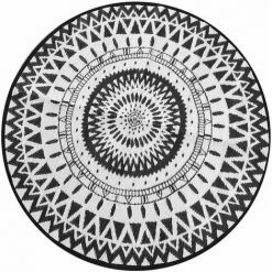 TERRE JARDIN Tapis D'extérieur Rond Et Réversible